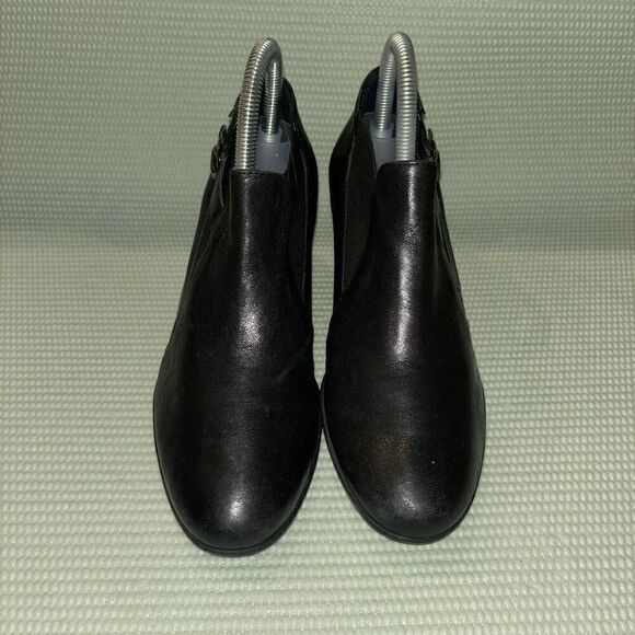 Mephisto Leather Air Relax Slip-On Bootie Women’s Size 6.5 Black - Picture 2 of 11